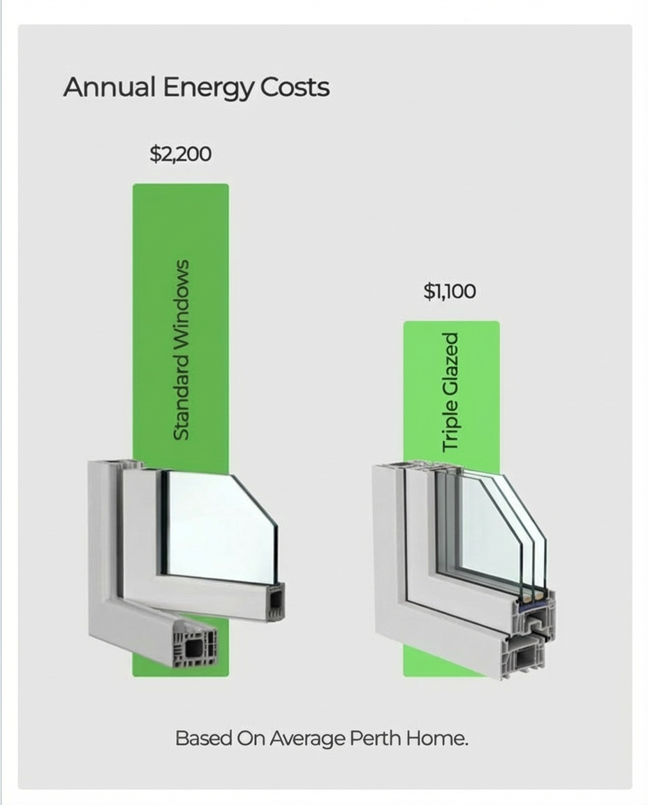 Triple glazing infographic